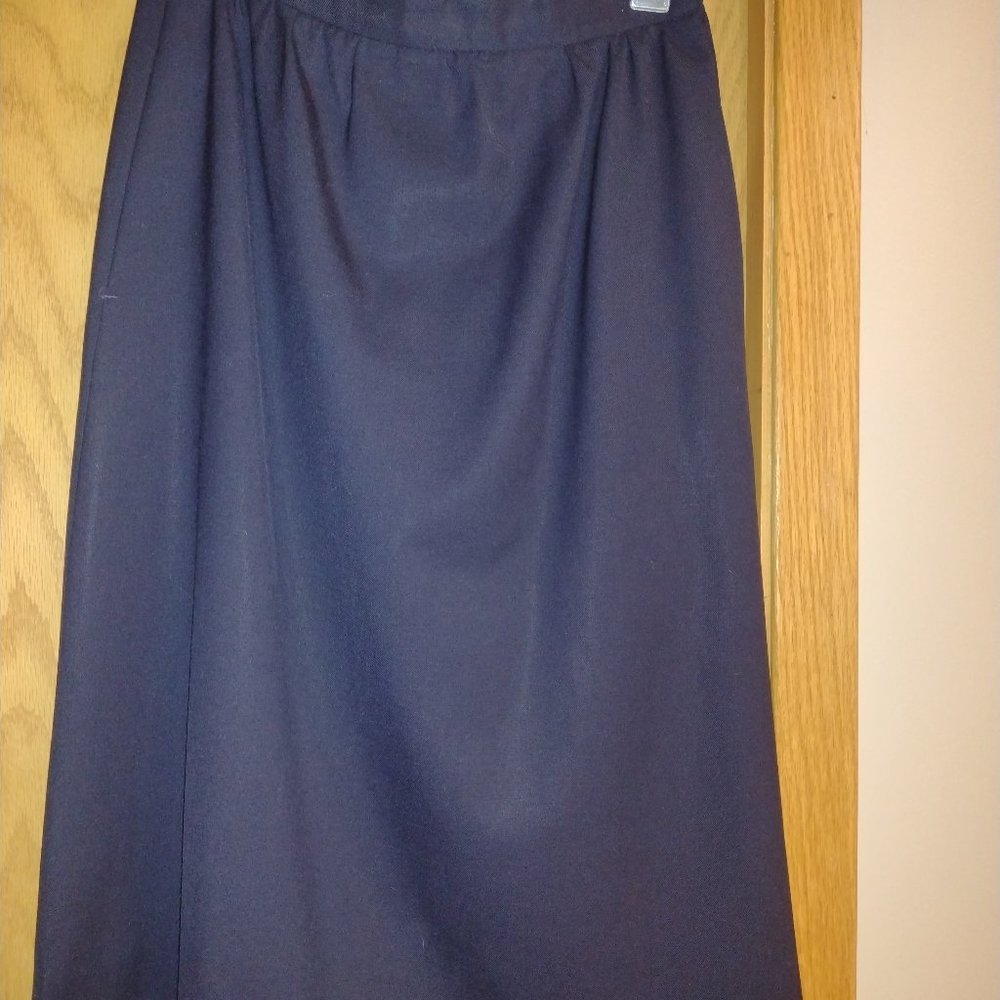 Navy Lined Skirt